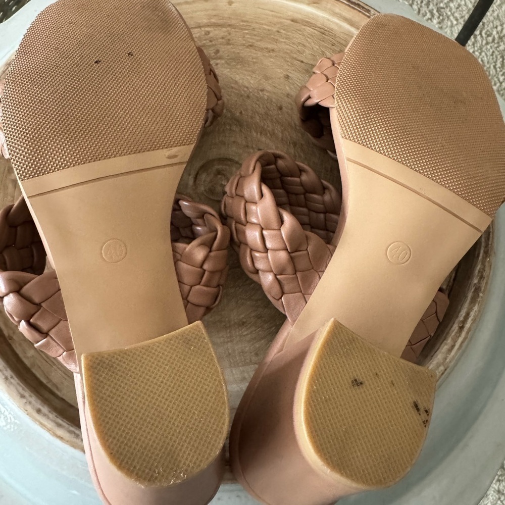 Tan Double-Strap Braided Sandals - Picture 5 of 6